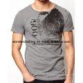 Gros Mode Impression Personnalisée Coton Pas Cher D&#39;été Col Rond T-shirt